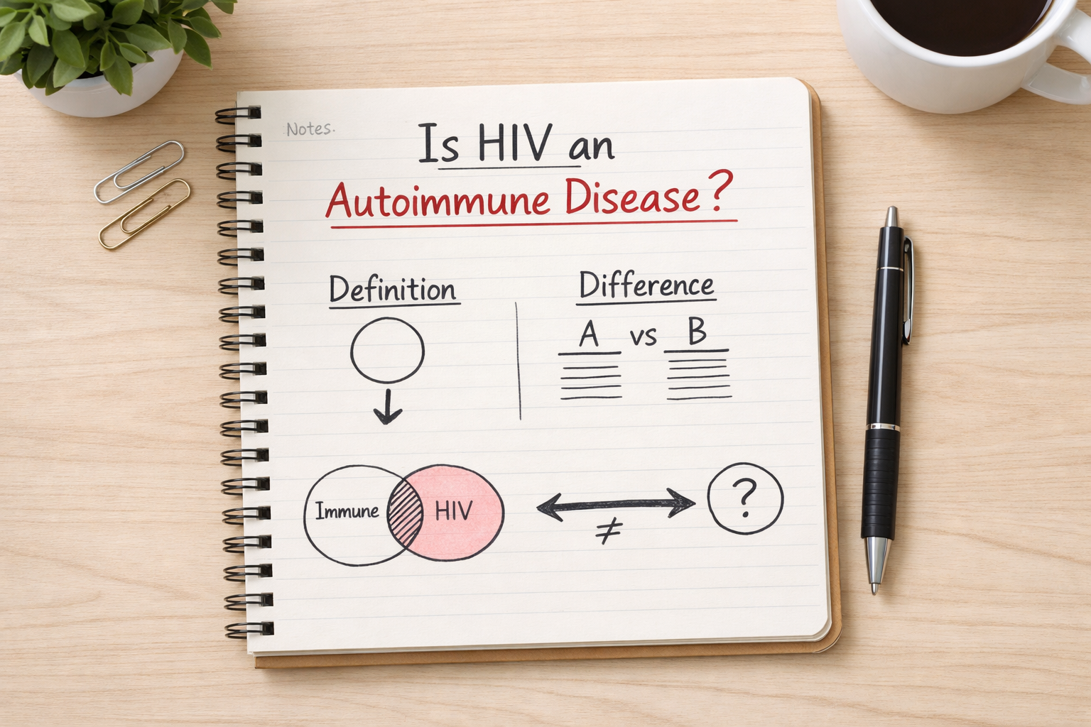 Immune system illustration highlighting HIV infection process